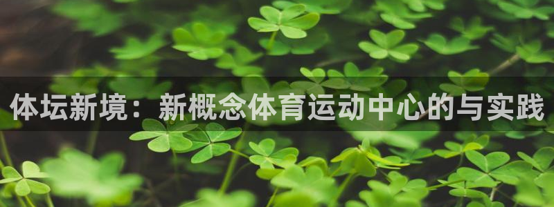 678体育app：体坛新境：新概念体育运动中心的与实践
